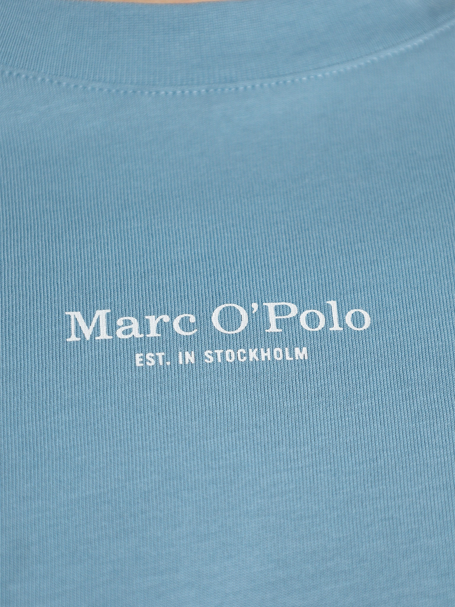 Футболка голубого цвета из хлопка